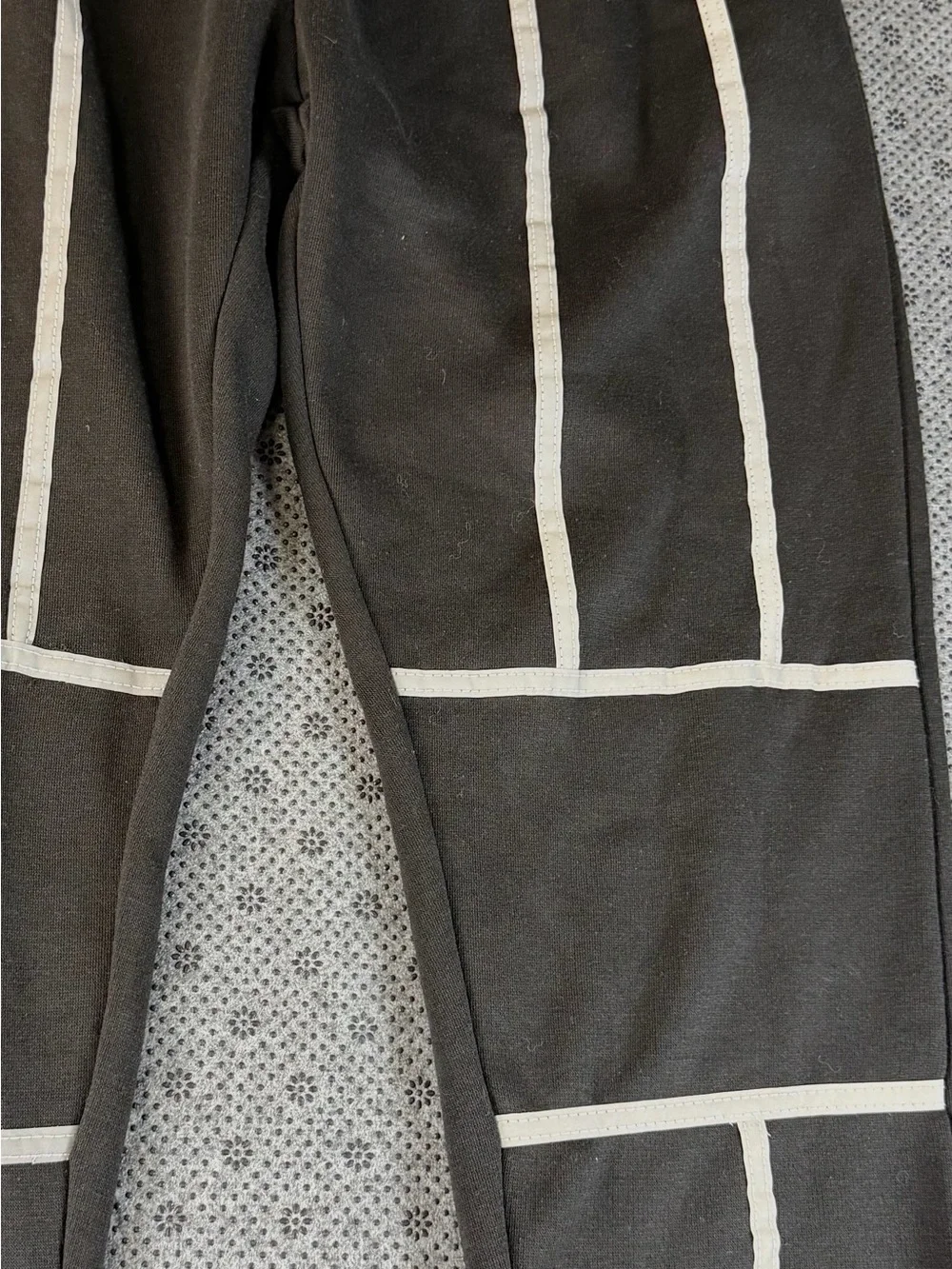 PrettyLittleThing Black Joggers with White Piping Detail